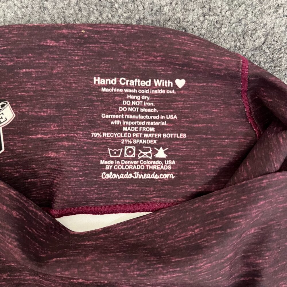 Colorado Threads | Yoga mountain Leggings maroon, size L - Picture 10 of 10
